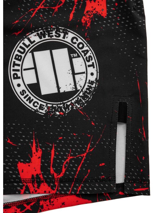 PITBULL PITBULL Szorty sportowe Spodenki treningowe Performance Pro plus Blood Dog II 3XL Czarny Regular Fit