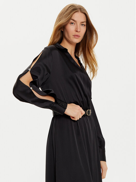 Liu Jo Liu Jo Vsakodnevna obleka WF4048 T3764 Črna Regular Fit