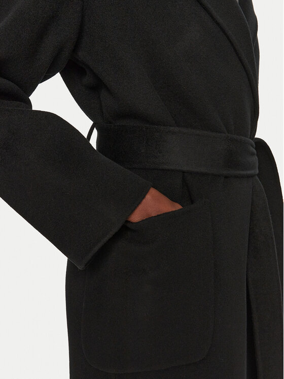 IVY OAK IVY OAK Wollmantel Celia IO111046 Schwarz Loose Fit