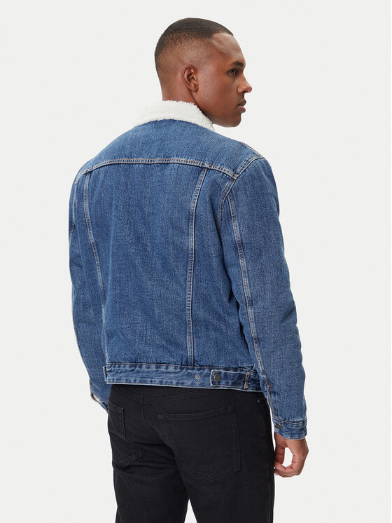 Guess Jeans Guess Jeans Τζιν μπουφάν M4BN44 D5EJ1 Σκούρο μπλε Regular Fit
