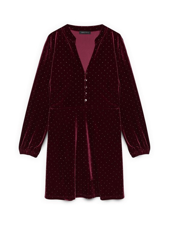 Fiorella Rubino Fiorella Rubino Sukienka codzienna 7053T001728N036 Bordowy A-Line Fit