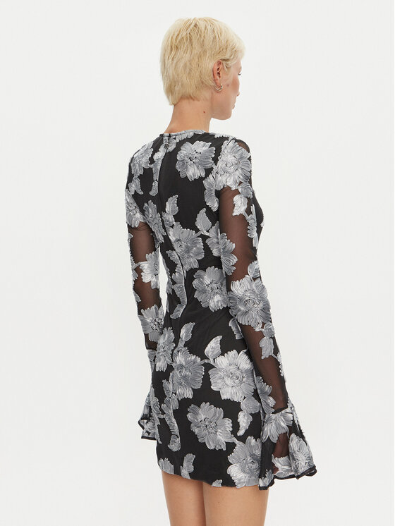 ROTATE ROTATE Sukienka koktajlowa Rositana 1130391206 Czarny Slim Fit