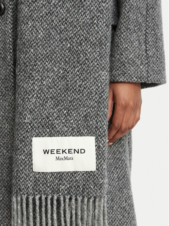 Weekend Max Mara Weekend Max Mara Wollmantel Latino 2625016032 Grau Regular Fit