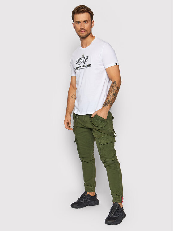 Alpha Industries Alpha Industries Hlače Utility 128202 Zelena Slim Fit