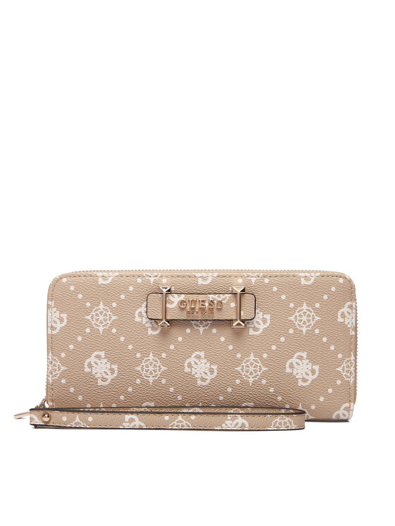 Guess Guess Голям дамски портфейл Silia Slg SWGP98 90146 Бежов