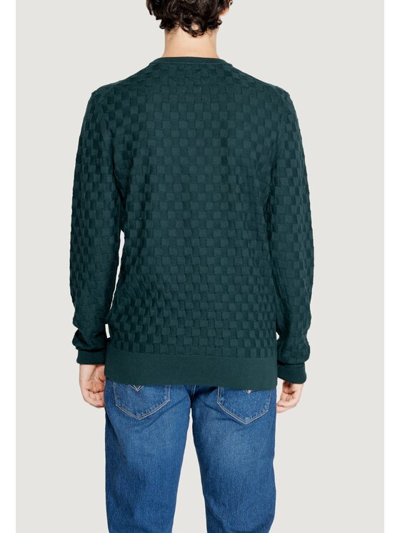 Calvin Klein Calvin Klein Maglione BASKET WEAVE COTTON Verde To Fit