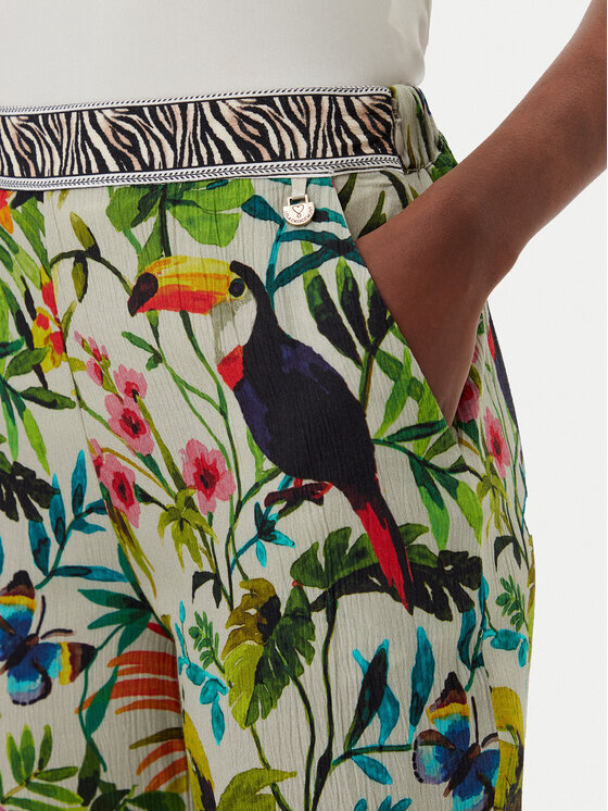 LOLA CASADEMUNT LOLA CASADEMUNT Hlače iz tkanine LS2514016 Pisana Relaxed Fit