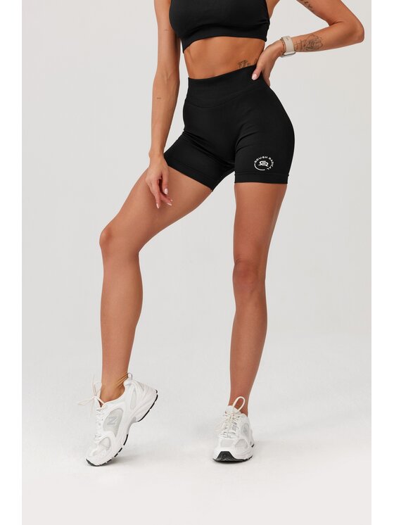 ROUGH RADICAL ROUGH RADICAL Pantaloncini sportivi SEAMLESS GLOW SHORTS Nero Slim Fit