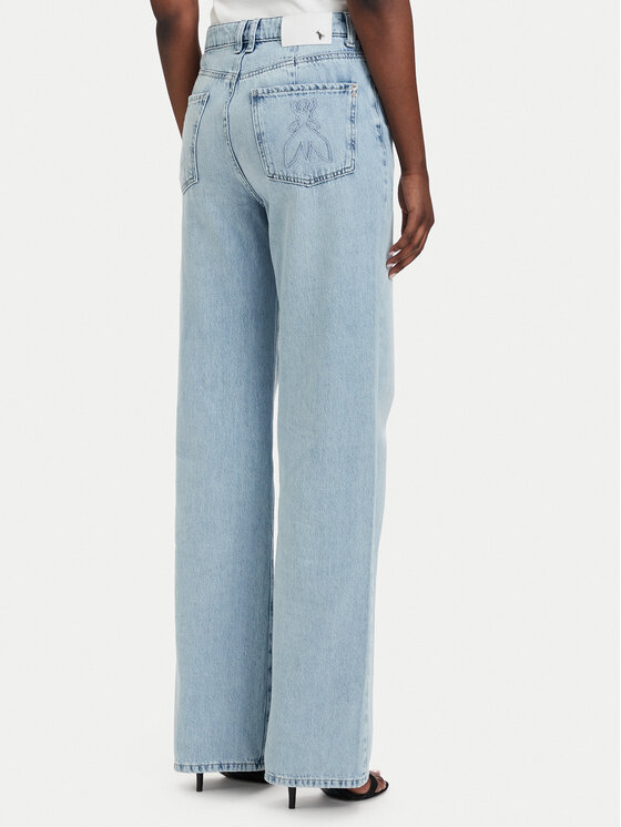 Patrizia Pepe Patrizia Pepe Jeans hlače 2P1772/D070-CB21 Svetlo modra Straight Fit