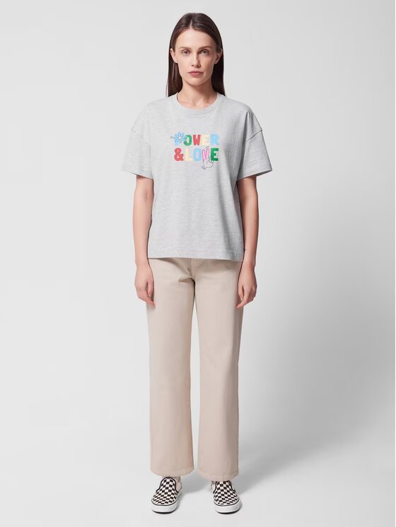 Outhorn Outhorn Jeans OTHWSS24TTROF723-12S Bianco Straight Leg