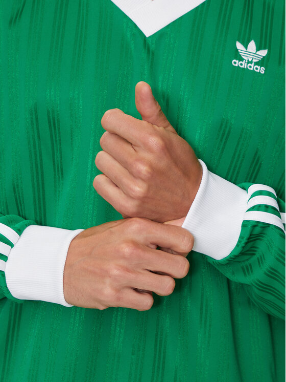 adidas adidas Longsleeve adicolor Piqué Football IX5225 Zielony Regular Fit