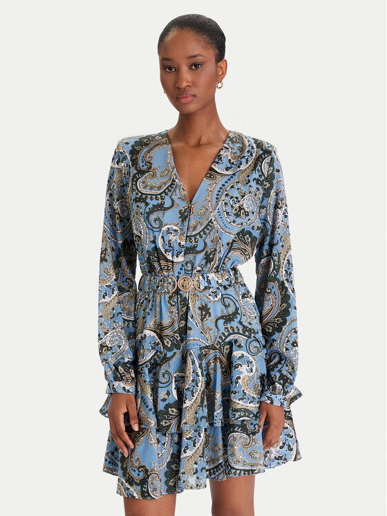 Guess Guess Rochie de zi W5BK53 W2770 Albastru deschis Regular Fit