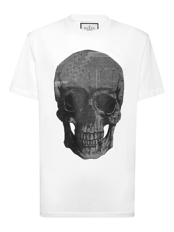 PHILIPP PLEIN PHILIPP PLEIN T-Shirt 24649 Biały Regular Fit