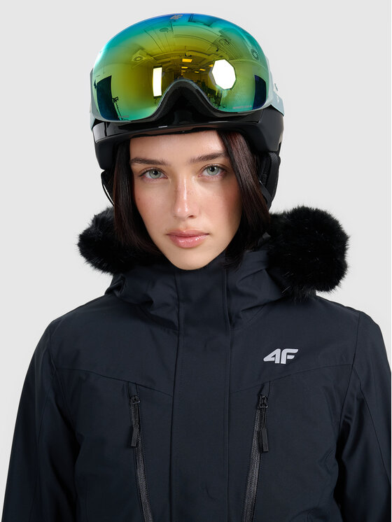 4F 4F Kurtka narciarska SKIWEAR Czarny Slim Fit