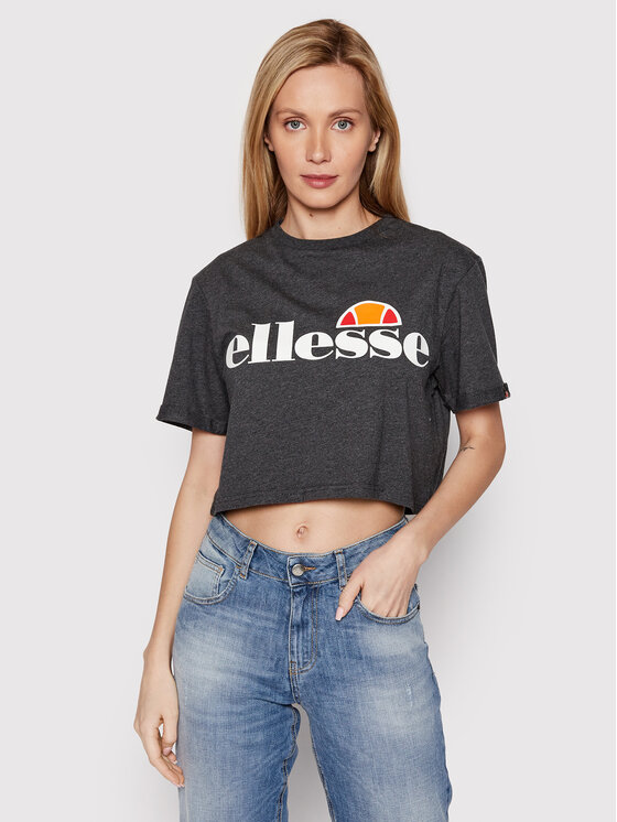 Ellesse T-krekls Alberta SGS04484 Pelēks Cropped Fit