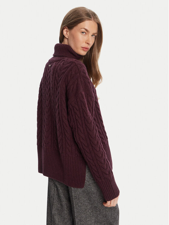 Barbour Barbour Krekls ar augstu apkakli Embleton LKN1692RE88 Bordo Regular Fit