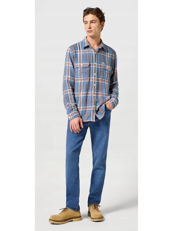 Wrangler Wrangler Jeansy Texas Slim Niebieski Slim Fit