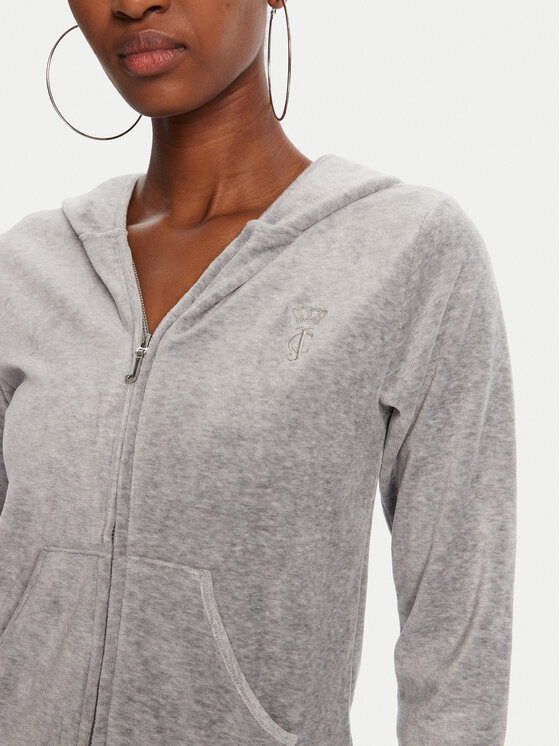 Juicy Couture Juicy Couture Majica dugih rukava Robyn JCSEBJ007 Siva Slim Fit
