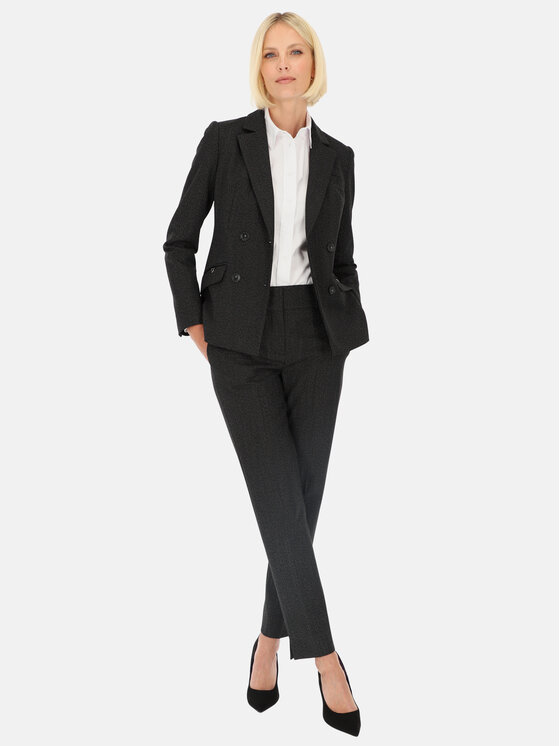 Potis & Verso Potis & Verso Marynarka Kera Czarny Slim Fit