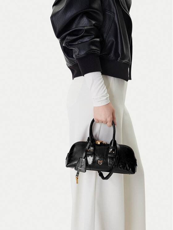 PINKO PINKO Дамска чанта Bowling Bag Baguette AI 25-26 105334 A2VW Черен