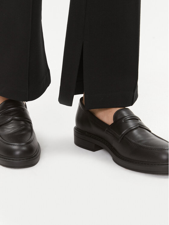 Weekend Max Mara Weekend Max Mara Medžiaginės kelnės Goya 2357860433 Juoda Straight Fit