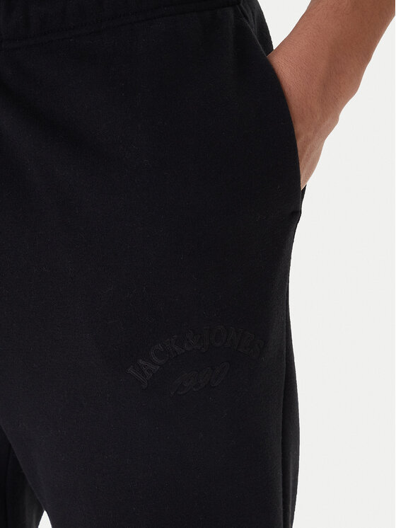 Jack & Jones Jack & Jones Pantaloni trening Kane Bleecker 12287165 Negru Relaxed Fit