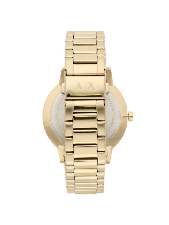 Armani Exchange Armani Exchange Zestaw zegarek i bransoletka Cayde Gift Set AX7119 Złoty