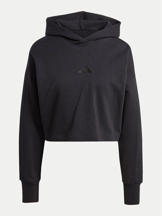 adidas adidas Džemperis ALL SZN French Terry 3-Stripes JI9104 Juoda Regular Fit