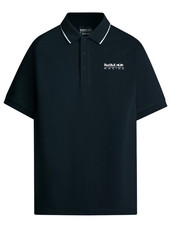 Pepe Jeans Pepe Jeans Polo Red Bull Racing Printed Logo Pique 2025 Granatowy Regular Fit