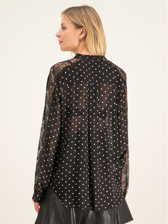 PINKO Pinko Košile Marron PE 20 BLK01 1G14R2 Y5YC Černá Regular Fit