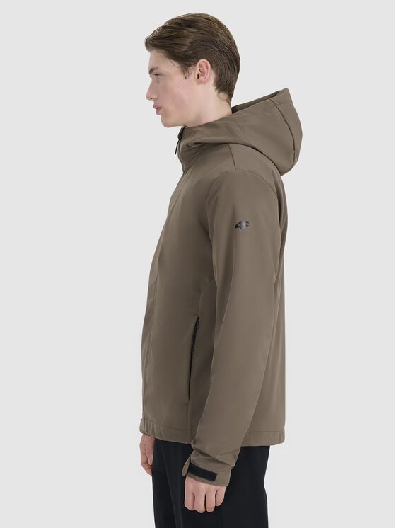 4F 4F Giacca softshell 4FWSS25TSOFM324-81S Marrone Regular Fit