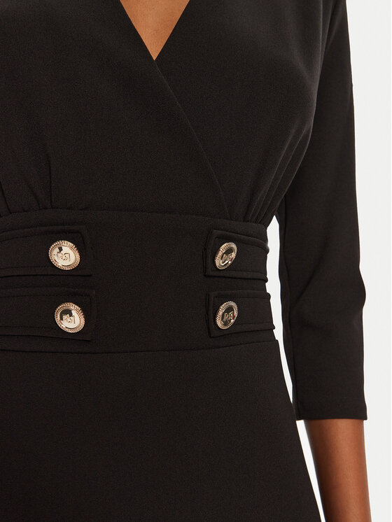 Rinascimento Rinascimento Kokteilinė suknelė CFC0119920003 Juoda Regular Fit