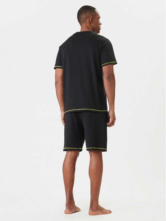 Guess Guess Piżama U6GX03 KCAM1 Czarny Regular Fit