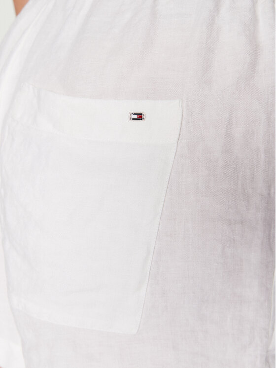 Tommy Hilfiger Tommy Hilfiger Szorty materiałowe Casual WW0WW37768 Écru Relaxed Fit