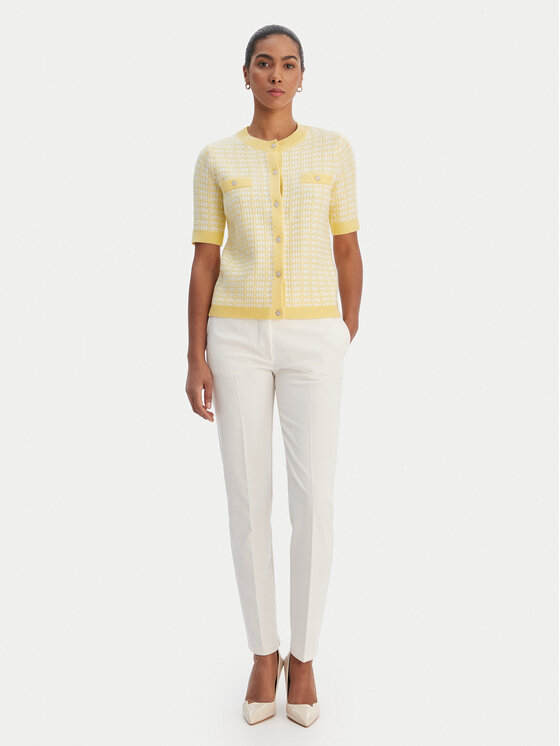 Morgan Morgan Kardigan 261-MIRES Żółty Slim Fit