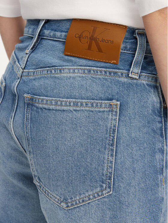 Calvin Klein Jeans Calvin Klein Jeans Szorty jeansowe J20J225159 Niebieski Mom Fit
