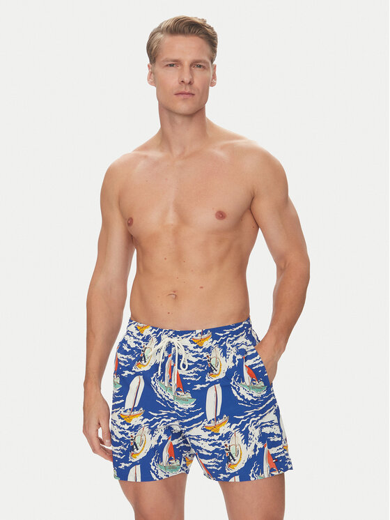 Tommy Hilfiger Tommy Hilfiger Szorty kąpielowe UM0UM03491 Niebieski Regular Fit
