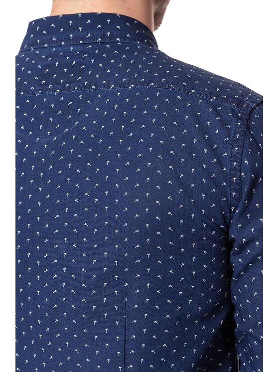 Wrangler Wrangler Camicia BUTTON DOWN SHIRT Blu Slim Fit