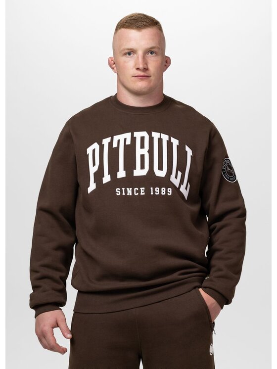 PITBULL PITBULL Bluza NORTON Brązowy Regular Fit