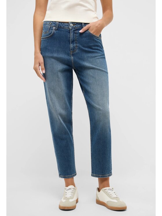 Mustang Mustang Jeansy CHARLOTTE TAPERED Niebieski Mom Fit