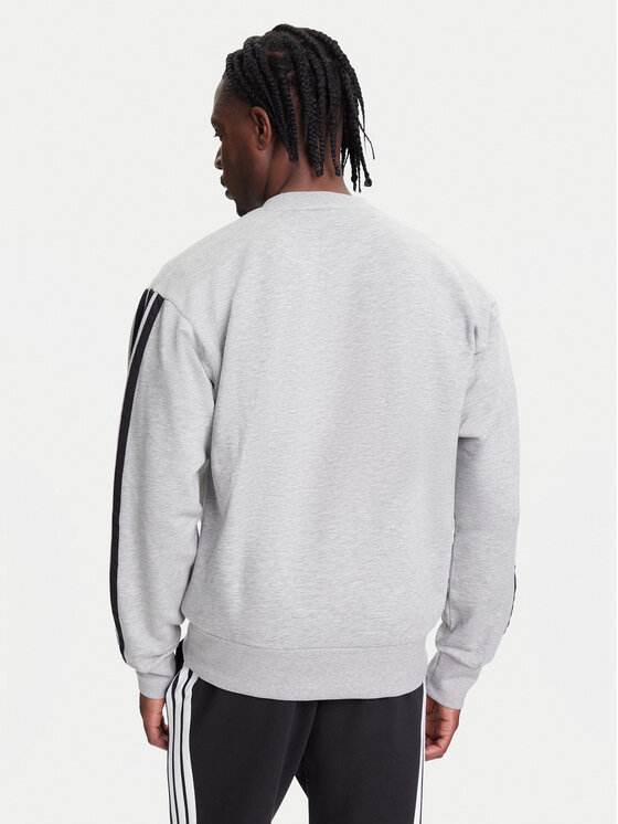 adidas adidas Majica dugih rukava Essentials 3-Stripes JE6308 Siva Regular Fit