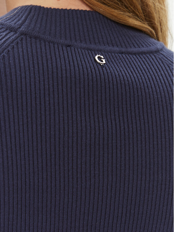 Guess Guess Strickkleid W3BK0G Z2YN2 Dunkelblau Slim Fit