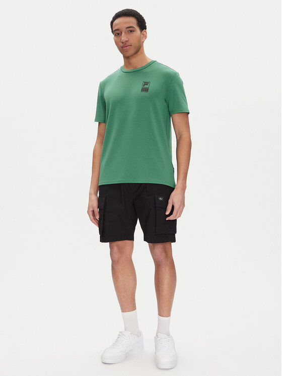 Fila Fila Majica Lennik FAM0883 Zelena Regular Fit