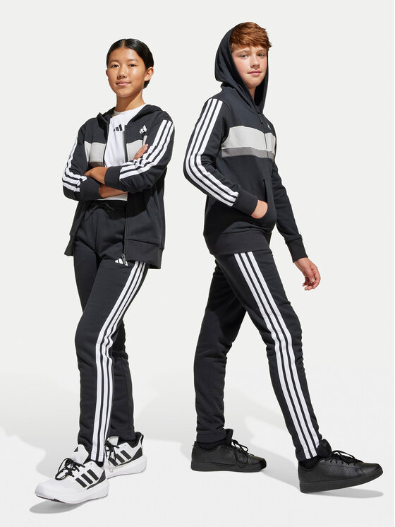adidas adidas Trenirka Seasonal Essentials Tiberio 3-Stripes JC7520 Črna Regular Fit