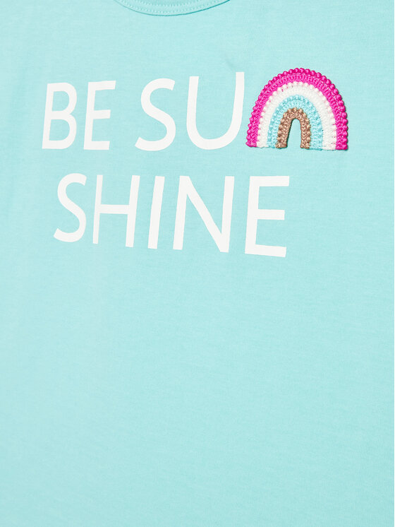 United Colors Of Benetton United Colors Of Benetton T-Shirt 3096C10BW Modrá Regular Fit