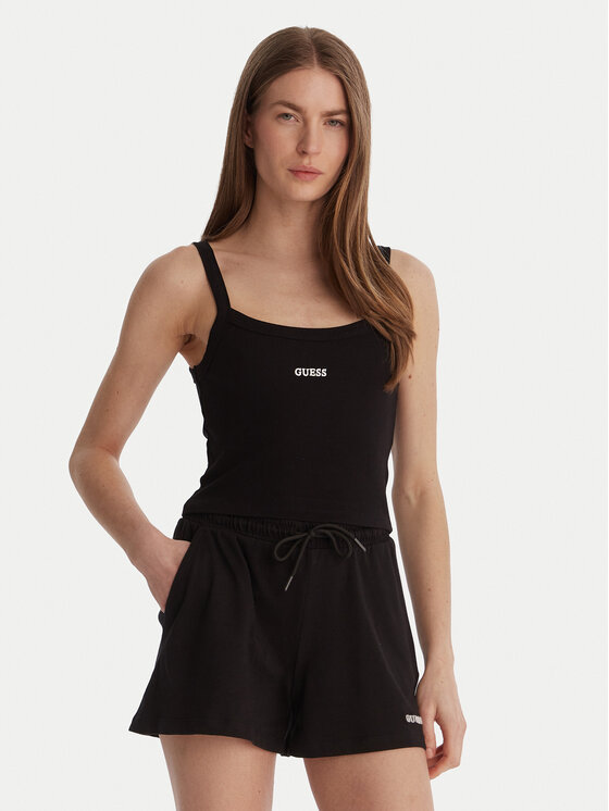 Guess Top V6GP16 K3180 Negru Regular Fit