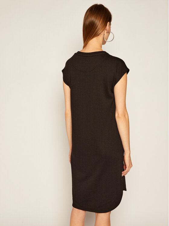 DKNY DKNY Hétköznapi ruha P0RD1B2J Fekete Regular Fit
