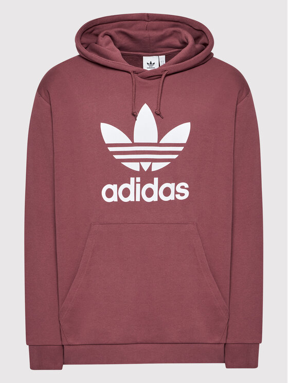 adidas Sweatshirt adicolor Classics Trefoil HE9498 Dunkelrot Regular Fit Modivo