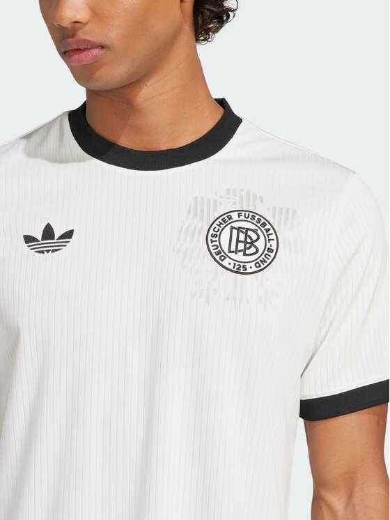 adidas adidas Koszulka techniczna Germany Anniversary Jersey Biały Slim Fit