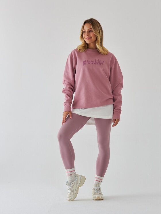 BeShaped BeShaped Bluza Pilates Princess Różowy Oversize